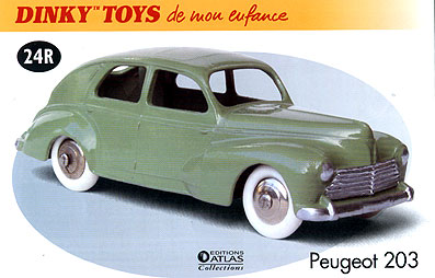 dinky toys dintoys  peugeot 203 atlas editions