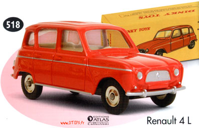 dinky toys dintoys  renault 4L atlas editions