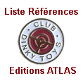 references dinky toys Editions atlas