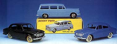 Les peugeot 403  Dinky Toys
