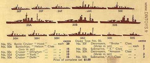 royal navy, dinky toys, boat, navire de guerre, hood